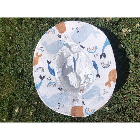 NWOT Infant Baby Hat Bundle 44-46cm Wide Brim Bucket Summer Beach Sun Protect - Picture 7 of 16